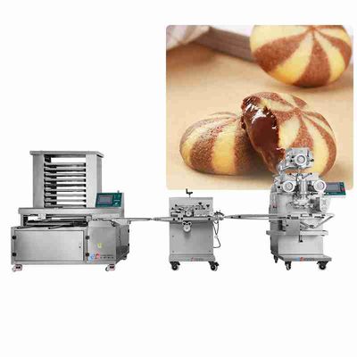 PLC 4.5Kw Double Color Cookie Machine Industrial Cookie Maker