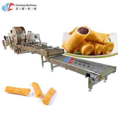 220V 50Hz Automatic Spring Roll Machine OEM Lumpia Rolling Machine